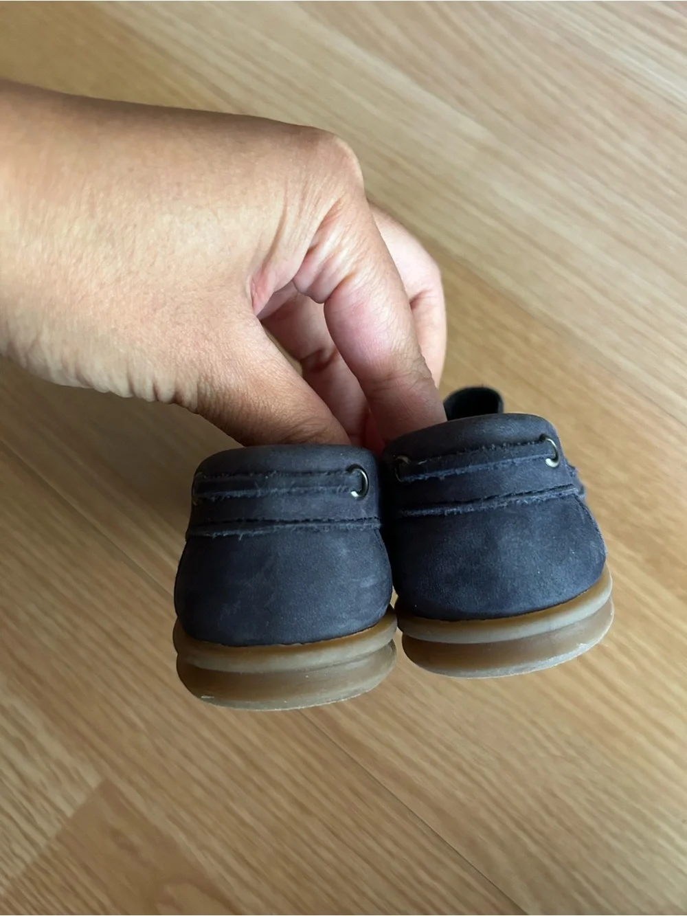 Zara Blue Suede Penny Loafers Toddler 22/6-6.5